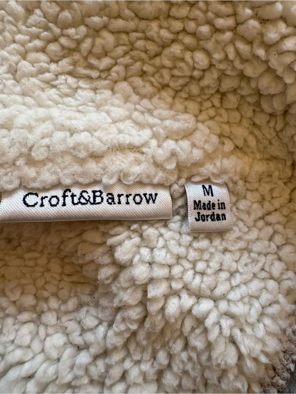 Late 90s Y2K Fleece Jacket Grandmacore Embroidered Snowman Croft & Barrow Gray M - Picture 8 of 9